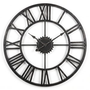Industrial Metal Wall Clock